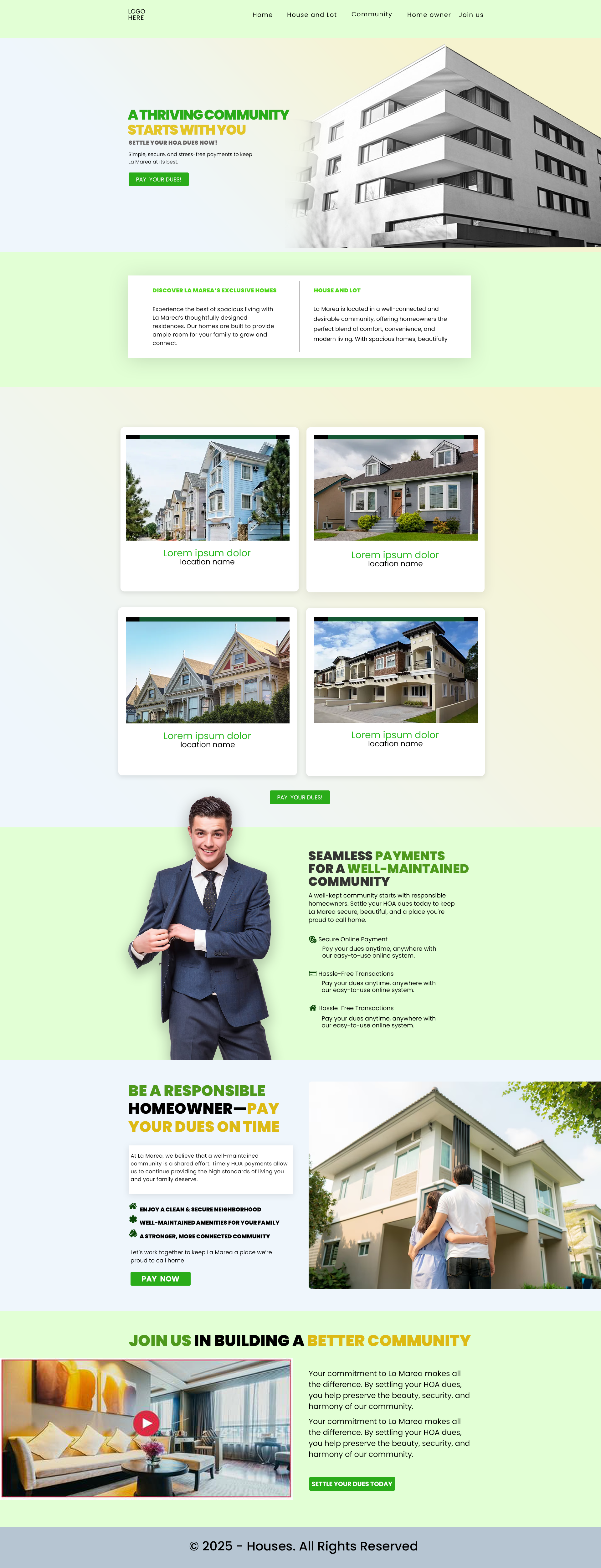 Lamarea Landing Page